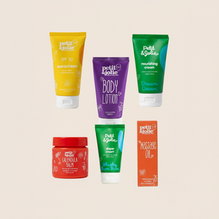 Baby skin care natural six product square cover