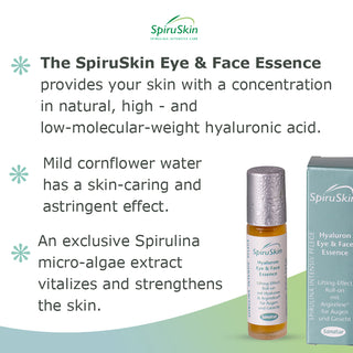 Hyaluron Eye & Face Essence SPIRUSKIN, Roll-on 10 ml, Set x2