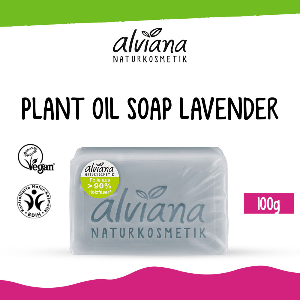 ALVIANA Plant Oil Soap Lavender, 100 g