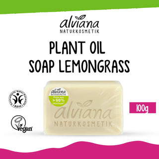 ALVIANA Plant Oil Soap Lemongrass, 100 g
