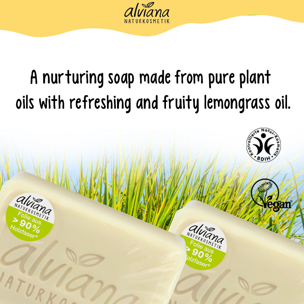 ALVIANA Plant Oil Soap Lemongrass, 100 g