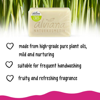 ALVIANA Plant Oil Soap Lemongrass, 100 g