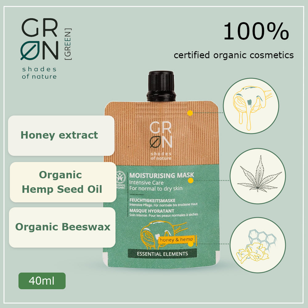 GRN Moisturising Mask Intensive Care Honey & Hemp