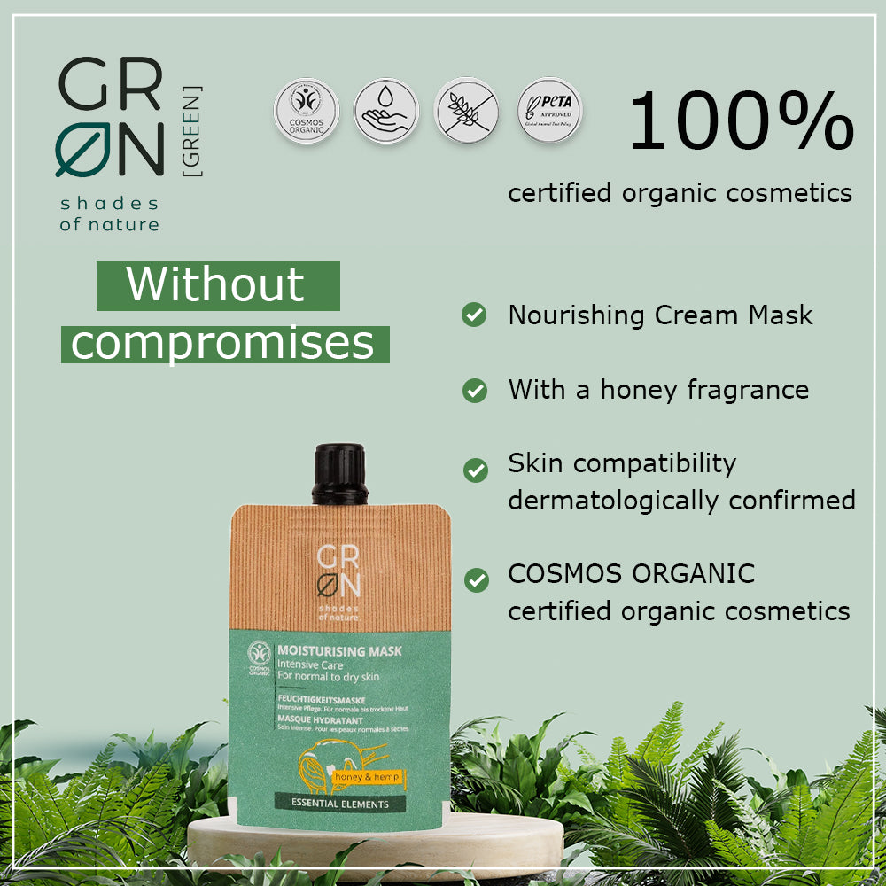 GRN Moisturising Mask Intensive Care Honey & Hemp