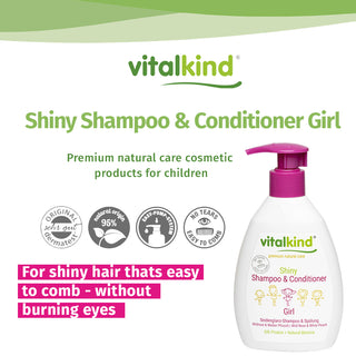 VITALKIND Girl Shiny Shampoo & Conditioner, 200 ml