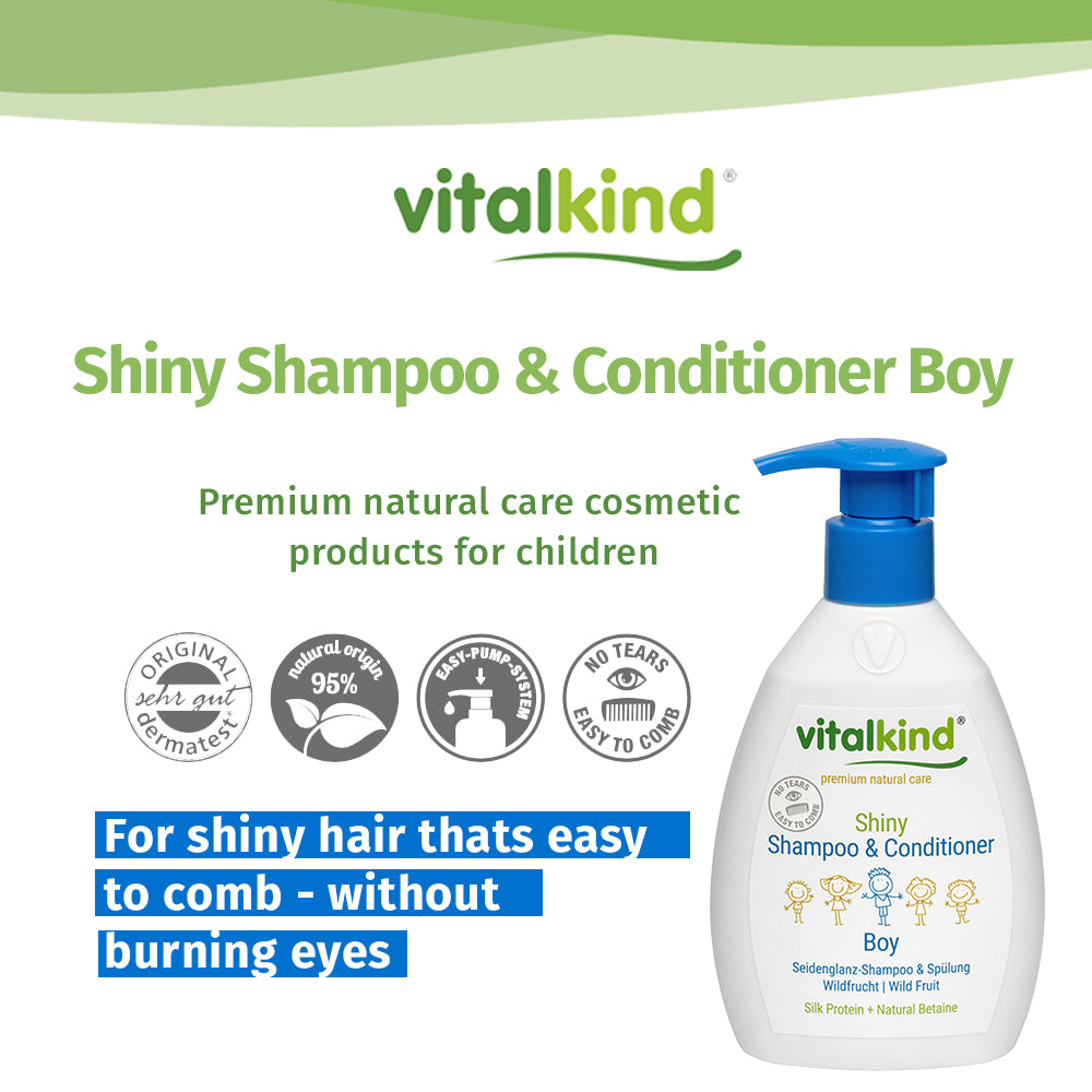 VITALKIND Boy Shiny Shampoo & Conditioner, 200 ml