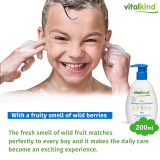 VITALKIND Boy Shiny Shampoo & Conditioner, 200 ml