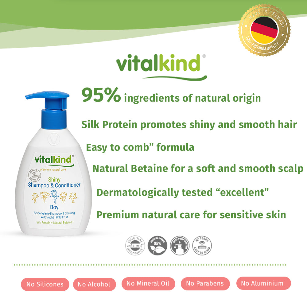 VITALKIND Boy Shiny Shampoo & Conditioner, 200 ml