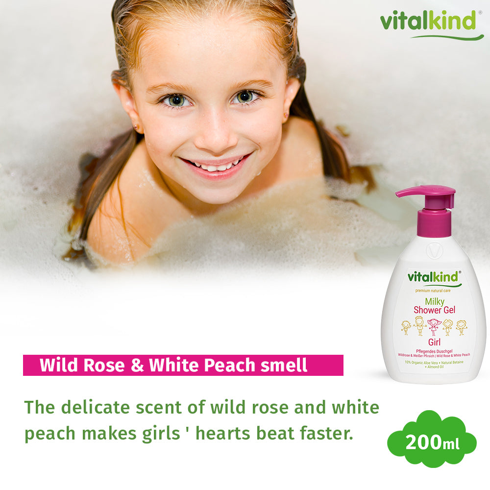 VITALKIND Girl Milky Shower Gel, 200 ml