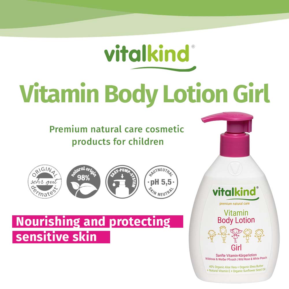VITALKIND Girl Vitamin Body Lotion, 200 ml