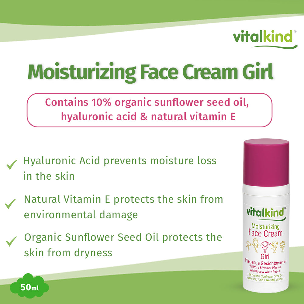 VITALKIND Girl Moisturizing Face Cream, 50 ml
