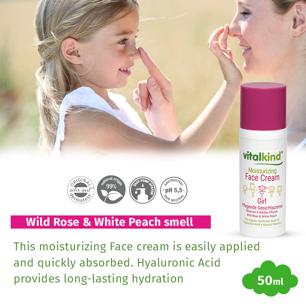 VITALKIND Girl Moisturizing Face Cream, 50 ml