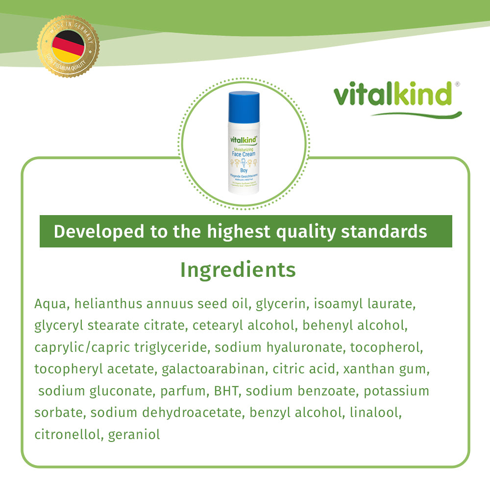 VITALKIND Boy Moisturizing Face Cream, 50 ml