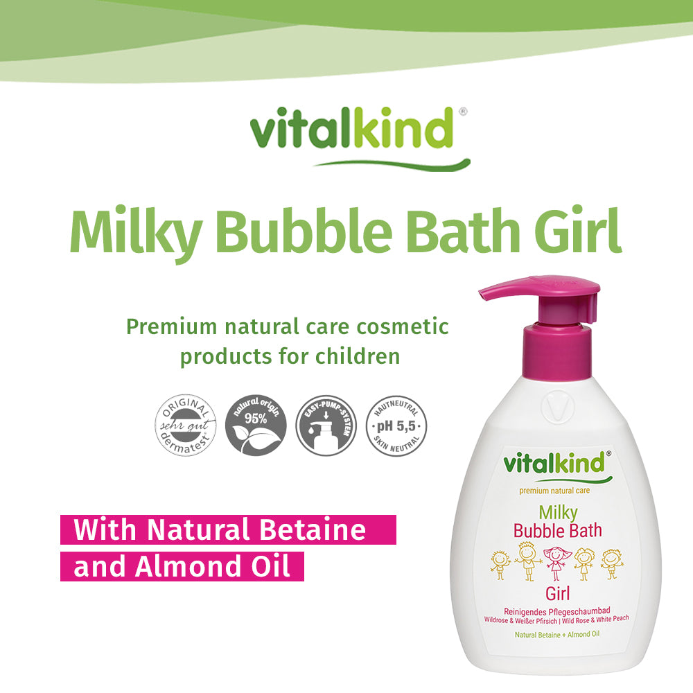 VITALKIND Girl Milky Bubble Bath, 200 ml