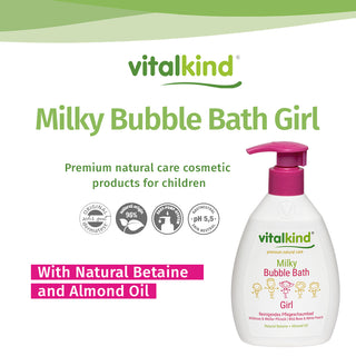 VITALKIND Girl Milky Bubble Bath, 200 ml