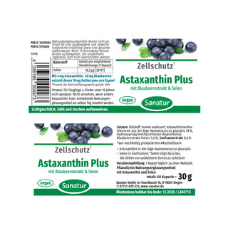 Astaxanthin Plus, Sanatur 60 capsules (30 g)