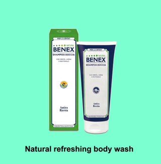 Shower gel and organic Shampoo BENEX 200ml, Erboristeria Magentina
