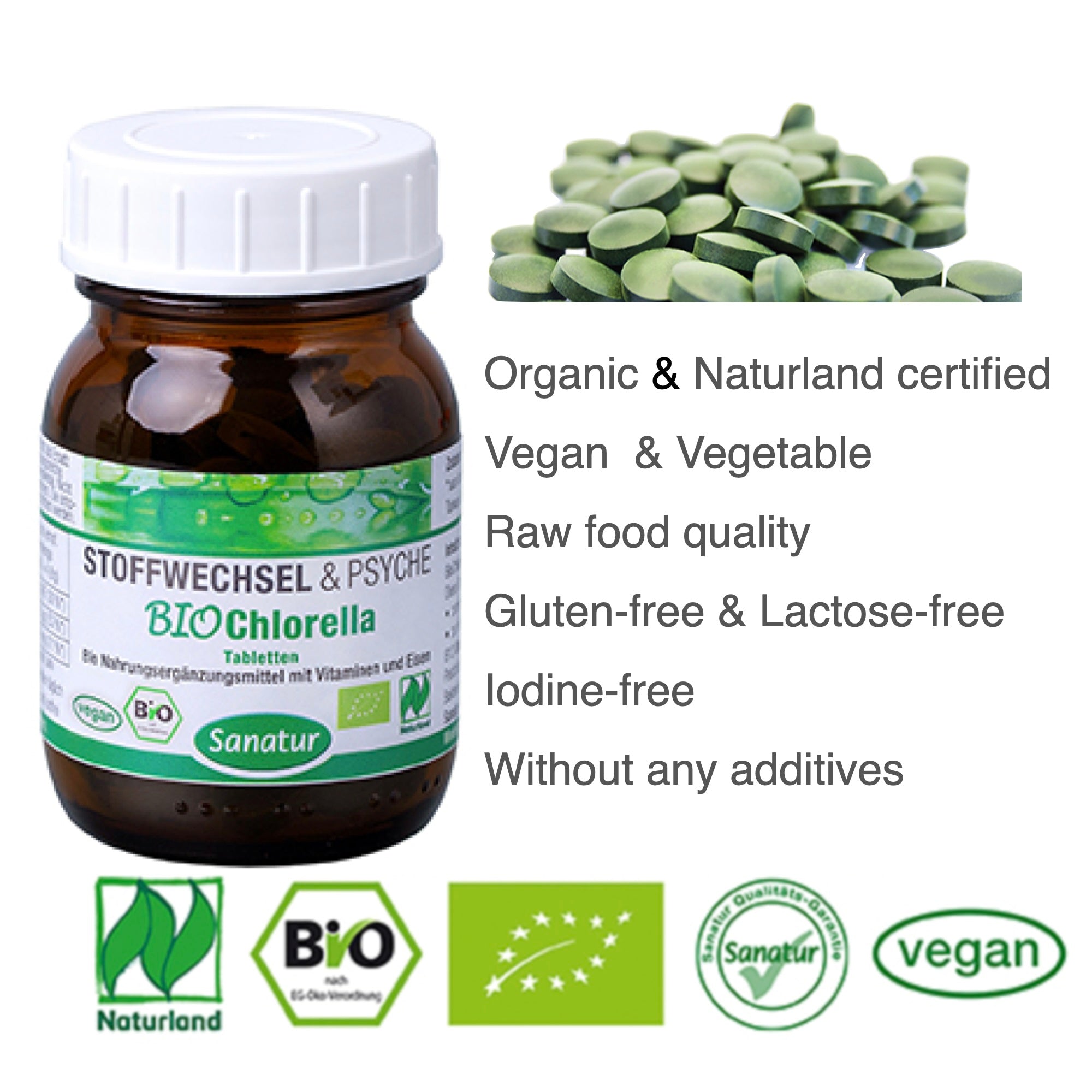 BioClorella Naturland 500 tablets