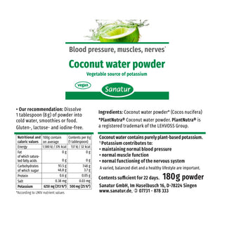 Coconut water powder, Sanatur,  180 g Powder