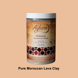 Ayluna Ghassoul: Pure Moroccan Lava Clay (400g)