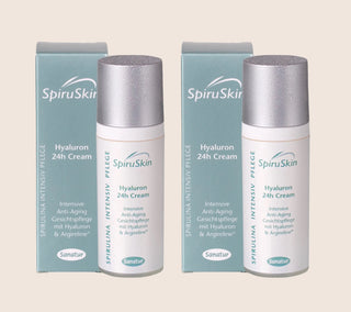 Hyaluron 24h Cream HYALURON & ARGIRELINE® SpiruSkin, 50 ml pump bottle Set x2