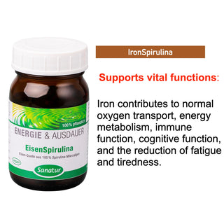 IronSpirulina, Sanatur 250 tablets (100 g) (Copy)