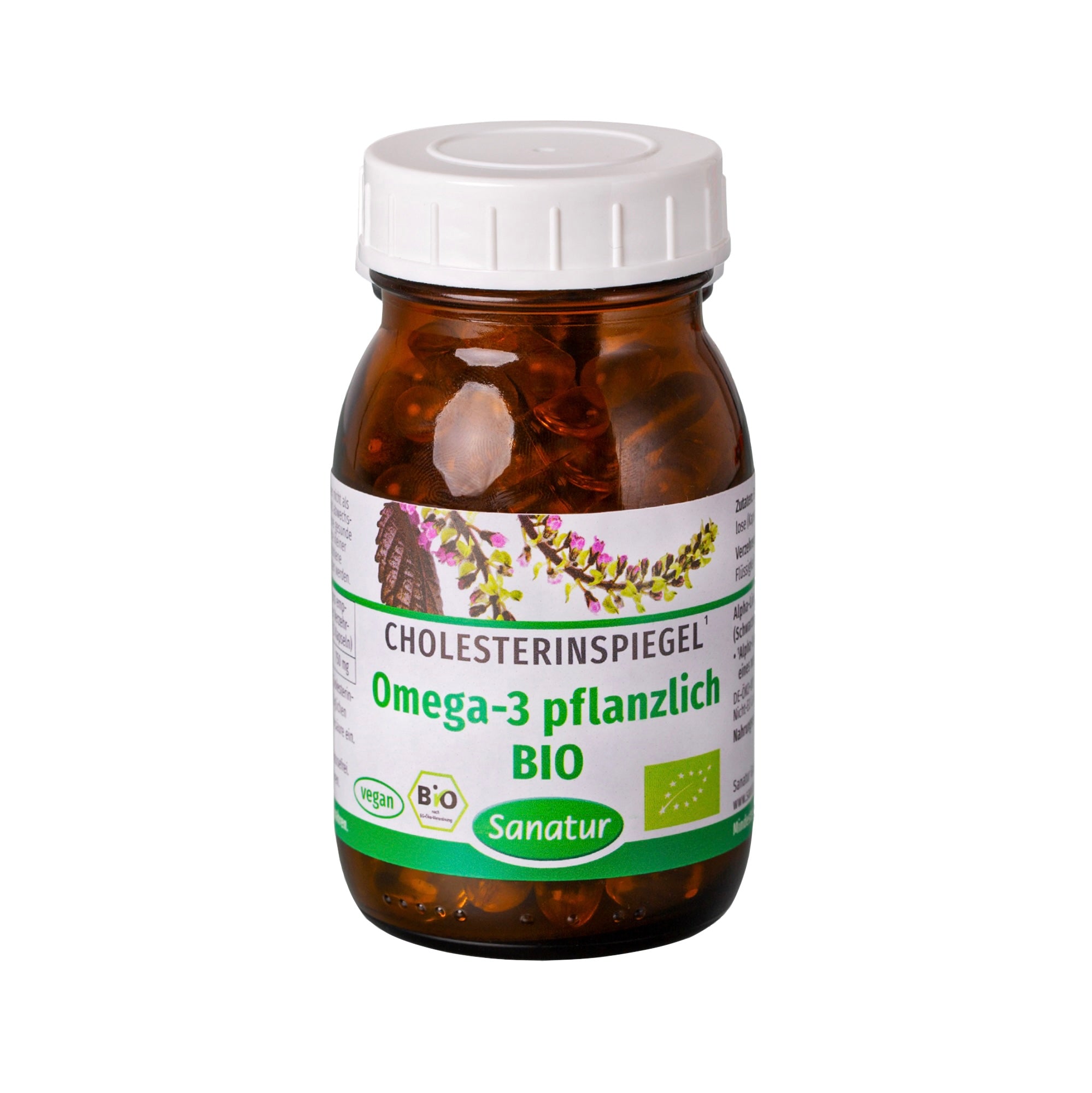 Omega-3 CHOLESTEROL LEVEL from plants BIO Sanatur 90 capsules (53 g)