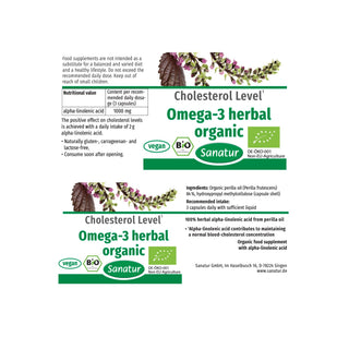 Omega-3 from plants BIO Sanatur 90 capsules (53 g) Set x2