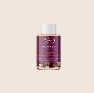 Ayluna Shampoo for fine hair with organic ginger & organic licorice root 50ml travel size