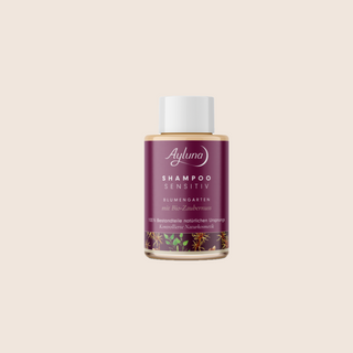 Ayluna Shampoo for sensitive scalps with organic hamamelis 50 ml travel size