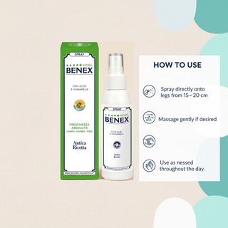 Cooling Leg Spray Benex how to use