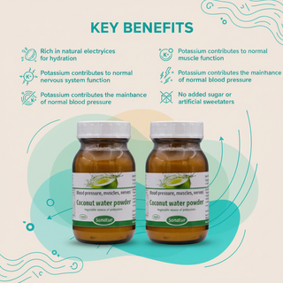 Sanatur Coconut Water Powder bundle with hydration and potassium benefits