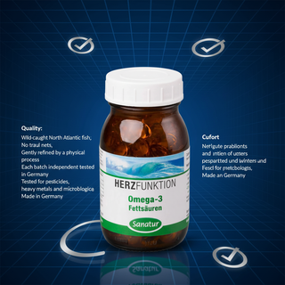 Sanatur Omega-3 Fish Oil sourcing testing and quality information