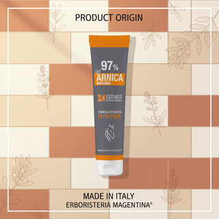 Arnica Gel 97% 100ml product origin: Made in Italy, Erboristeria Magentina