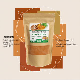 Sanatur organic acacia fiber and Ceylon cinnamon extract ingredient information