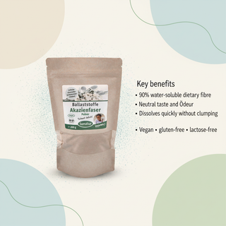 Sanatur organic acacia fibre benefits and dietary suitability