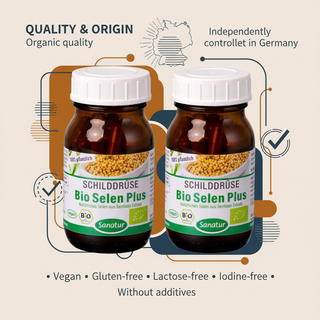 Sanatur Bio Selen Plus bundle with quality and origin information