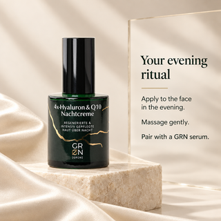 GRN 4x Hyaluronic Acid & Q10 Night Cream, COSMOS Organic, 50 ml