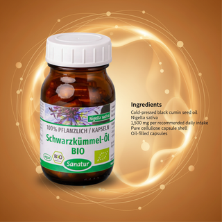 Sanatur Black Cumin Seed Oil organic ingredient information