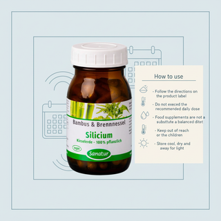 Sanatur Silicium food supplement use and storage guidance