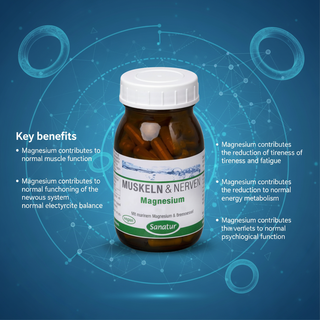Sanatur Magnesium authorised nutrient benefits for muscle and nervous system function