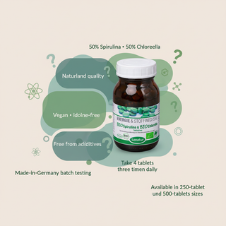 Sanatur BioSpirulina and BioChlorella product information and quality details