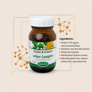 Sanatur Choline and Herbs Liver Complex choline and botanical extract ingredient information