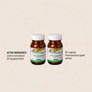 Sanatur Licorice Root Extract product with active ingredient information