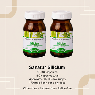 Sanatur Silicium product information card without a headline