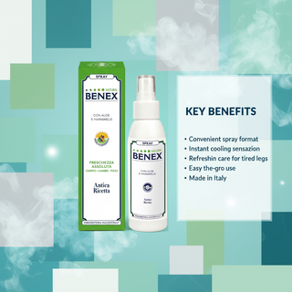Cooling Leg Spray Benex key benefits
