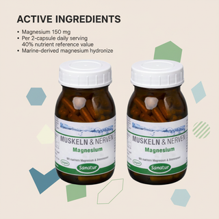 Sanatur Magnesium product with active ingredient information