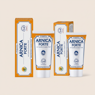 Two complete front-facing Arnica Forte Ointment 50ml sets, each with box and tube