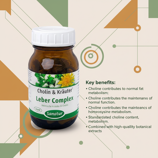 Sanatur Choline and Herbs Liver Complex authorised choline benefits