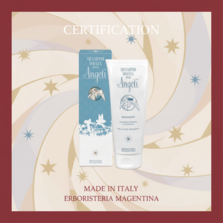 Organic Shower Gel and Shampoo Angels certification Made in Italy